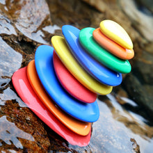 Load image into Gallery viewer, Learning Kit 3a-- Montessori  Rainbow Pebble Building Blocks Simple
