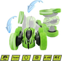 Load image into Gallery viewer, Remote Control Stunt Car, 4WD Monster Truck Double Sided Rotating Tumbling TikTok (Blue)
